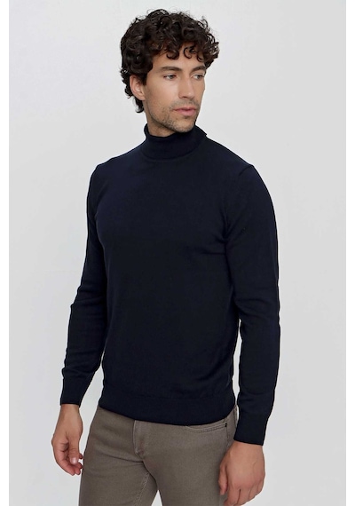 Morven Basic Dinamik Fit Rahat Kesim Balıkçı Yaka Triko Kazak 99kc017003200 Lacivert