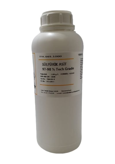 Sülfürik Asit %97-98 Extra Pure H2So4 1 L