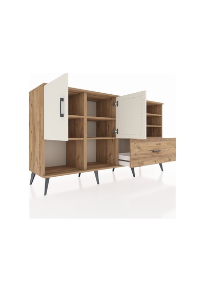 Kronos Konsol 7 Raflı Tek Çekmeceli 2 Kapaklı 176x59x99 Çam-aytaş Çam-aytaşı/çam Kronos Konsol 7 Raflı Tek Çekmeceli 2 Kapaklı 176x59x99 Çam-aytaş Çam-aytaşı/çam