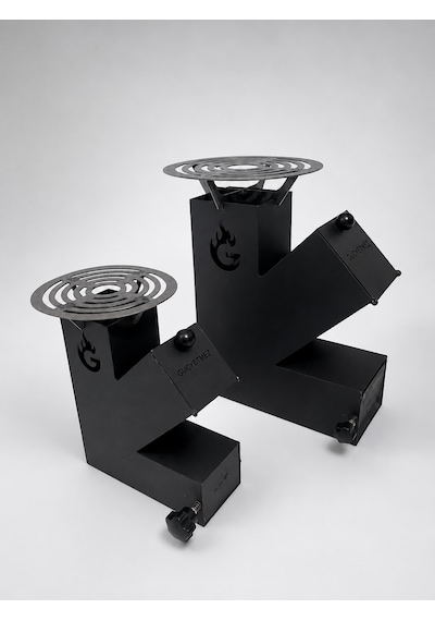 Roket Soba, Rocket Stove 27x21x9,5 Kamp Ocağı, Odun Veya Pelet Kolay Yakıt Besleme Kapağı Ve 800 Derece Isıya Dayanıklı 2 Mm Çelik Üretim Siyah Roket Soba, Rocket Stove 27x21x9,5 Kamp Ocağı, Odun Veya Pelet Kolay Yakıt Besleme Kapağı Ve 800 Derece Isıya Dayanıklı 2 Mm Çelik Üretim Siyah