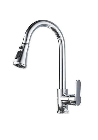 Faumix St12 Krom Mutfak Lavabo Banyo Bataryası + Tepe Duş Seti