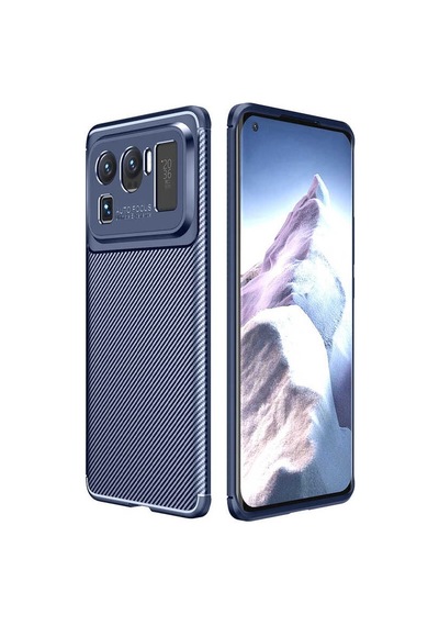 Apsuwa Xiaomi Mi 11 Ultra Kılıf Negro Karbon Fiber Silikon