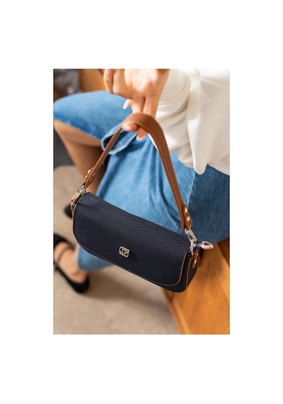 Just Polo Kadın Krem Camel El Ve Omuz Çantası 346005mh Lacivert - Taba 40049164