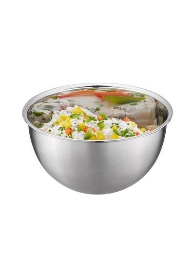 Mondi Kapaklı Kase Seti, 1 L, 2,5 L Ve 4,5 L, Paslanmaz Çelik, Karıştırma Kasesi, Salata Kasesi, Servis Kasesi, Mut Diğer