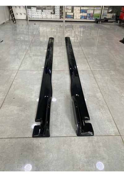 Golf 6 Kanatlı Flaplı Marşpiyel Lipi Kulaklı Parlak Siyah
