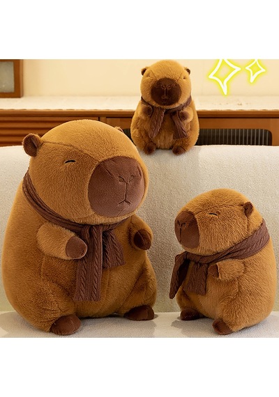 Eşarp Kapibara Peluş Oyuncak Kapibara Peluş Hayvan Oyuncak 35 Cm Diğer