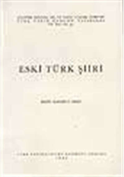 Eski Türk Şiiri / Prof. Reşit Rahmeti Arat