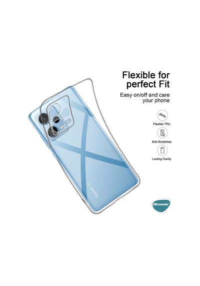 Xiaomi Redmi Note 12 İçin Kılıf Transparent Soft Şeffaf Redmi Note 12 İle Uyumlu Kılıf - Şeffaf