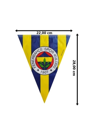 Fenerbahçe Üçgen Bayrak Flama - 3.60 Mt