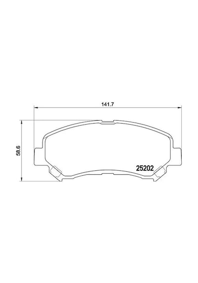 Nissan Qashqai J10 On Fren Balatasi 1.5 Dci 2008-2013 Brembo P79028