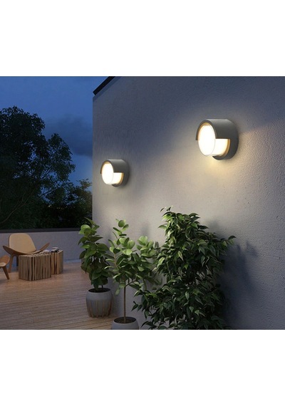 Cata Bora 15w Günışığı 3200 Kelvin Led Aplik Dış Mekan Ip44 Ct-7073 Siyah