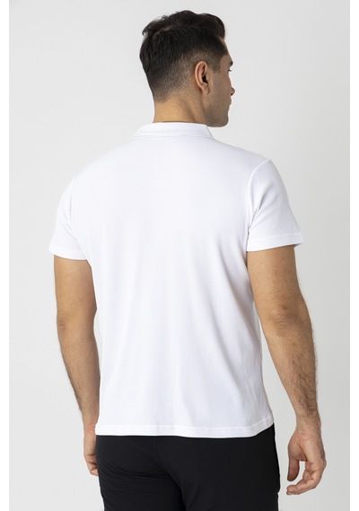 Crozwise Pamuk Pike Waffle Polo Yaka Tişört Beyaz 7152-08