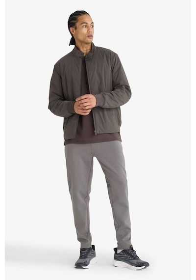 Defacto Slim Fit Dar Kesim Fermuarlı Standart Paça Jogger Eşofman Altı S3309az25augr311 Gri-gr311