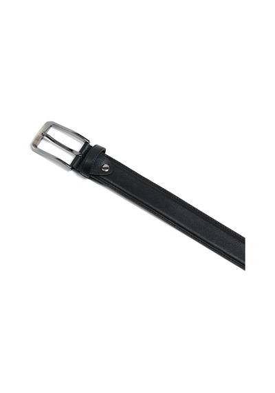 Siyah Erkek F-034-00 Grande Klasik Kemer Genişlik 3.5 Cm