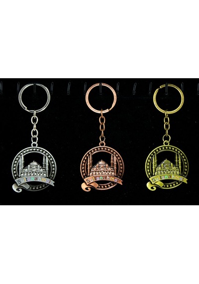 Metal Sultanahmet Anahtarlık Yuvarlak diğer