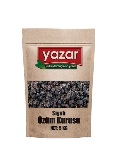 Yazar Siyah Üzüm Kurusu 5 KG