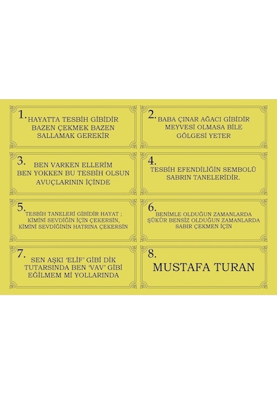 Özel Yazılı, Özel Kutulu Altın Parçacıklı Tesbih Erkek Hediye Sertifikalı Kişiye Özel İsimli Ks2010