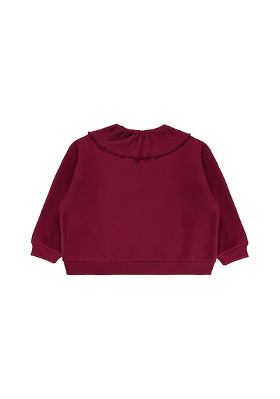 Civil Girls Kaşkorse Yakalı 6-9 Yaş Sweatshirt - Bordo