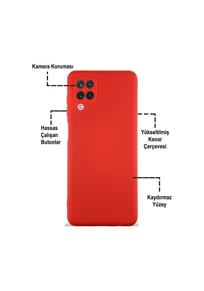 Samsung Galaxy Uyumlu M12 Kılıf İçi Kadife Kamera Korumalı Lansman Silikon Kapak