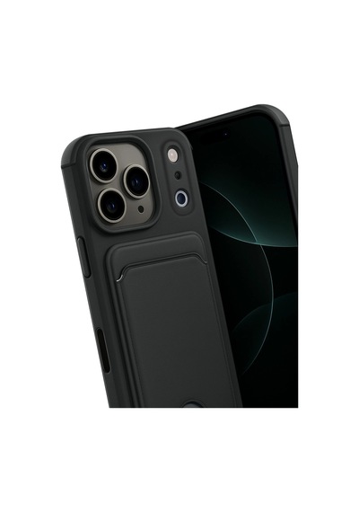 Apple, Uyumlu iPhone 17 Pro Kelvin Kartvizitli Silikon Siyah