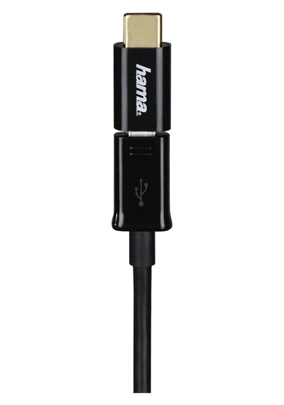 Adaptör, Micro Usb Soket- Usb -c Fiş, Siyah