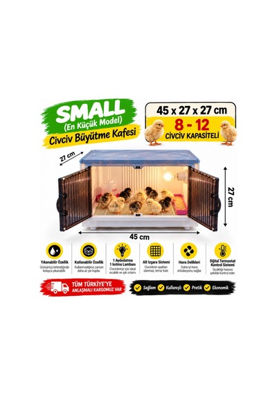 Ekonomik Boy Mini Anakucağı 27 45 27cm Yaklaşık 8-12 Kapasiteli