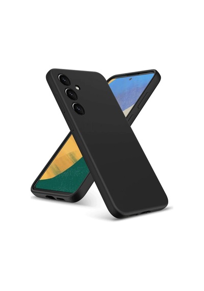 Samsung Uyumlu,  Galaxy A36 Kılıf Nano İçi Kadife Silikon - Siyah