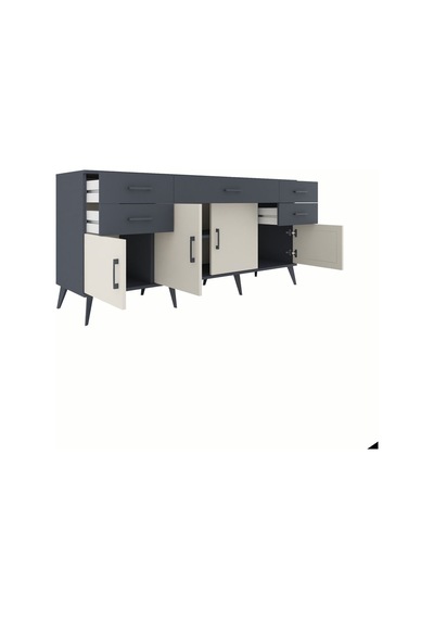 Hyperion Konsol Tek Raflı 5 Çekmeceli 4 Kapaklı 176x44x83 Antrasit-aytaşı/antrasit Aytaşı/antrasit Hyperion Konsol Tek Raflı 5 Çekmeceli 4 Kapaklı 176x44x83 Antrasit-aytaşı/antrasit Aytaşı/antrasit