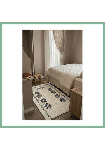 Bşkvirgo Kanaviçe Dijital Baskılı Kadife Tek Seccade 70x110cm Bsk2026 Çok Renkli