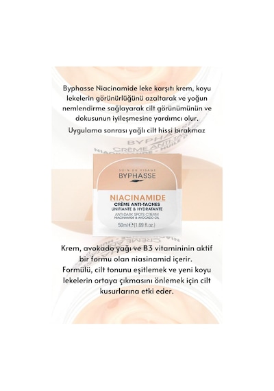 Byphasse Niacinamide Skin Booster Leke Karşıtı Krem 50 ML