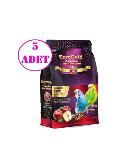 EuroGold Deluxe Blend Gerçek Elmalı Premium Muhabbet Yemi 1 Kg 5