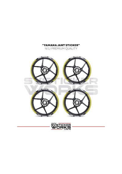 Yamaha Jant Sticker Seti Yüksek Kalite 16lı Jant Set Yamaha Uyumlu 59573254