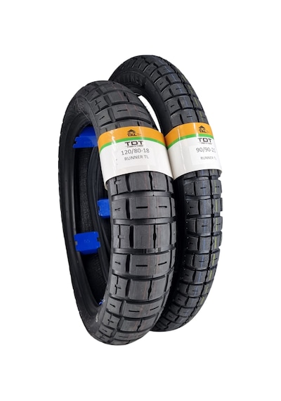 120/80-18 Ve 90/90-21 Tubeless - Dubleks Runner Lastik Takımı
