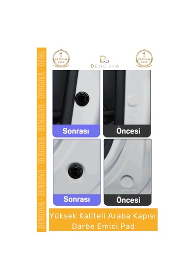 Koruyucupad Araba Kapı Bagaj Kenar Koruyucu Ses Kesici Silikon Oto Aksesuar Darbe Emici Pad Seti