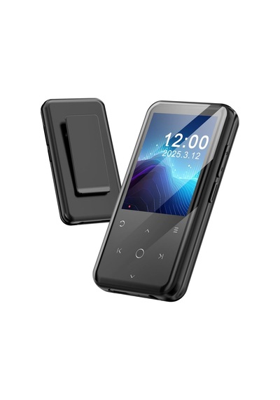 64gb Mp3 Çalar Bluetooth, 2.4 Inç Ekran, Klipsli Tasarım, 500mah Pil