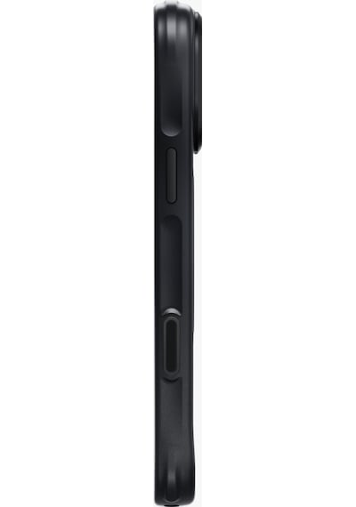 Apple iPhone Uyumlu 18 Pro Max Kılıf Keva Mov Armaid Fiber Metal Dönen Halka Magsafe Özellikli Koruyucu Kapak Sıyah