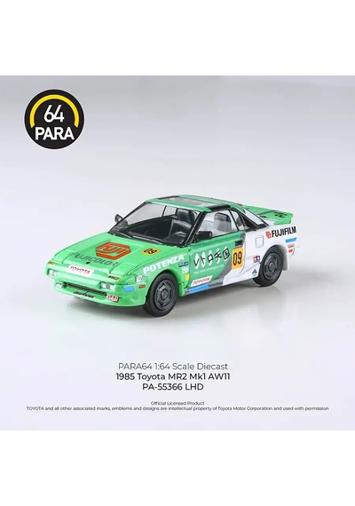 Para64 1985 Toyota Mr2 Mk1 Aw11 Fuji Film Pa-55366 Çok Renkli