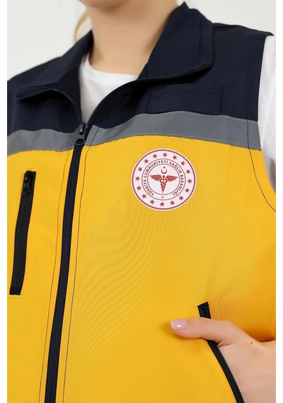Acil Sağlık Sarı Unisex Yazlık Yelek