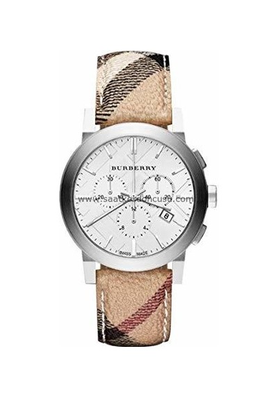 Burberry Bu9360 Modeli Kumaş Yüzeyli Saat Kordonu