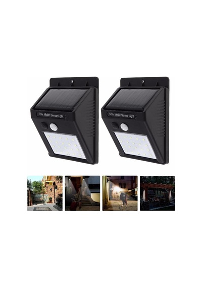Solar Güneş Enerjili Şarj Olabilen 20 Ledli Bahçe Lambası ANTRASİT