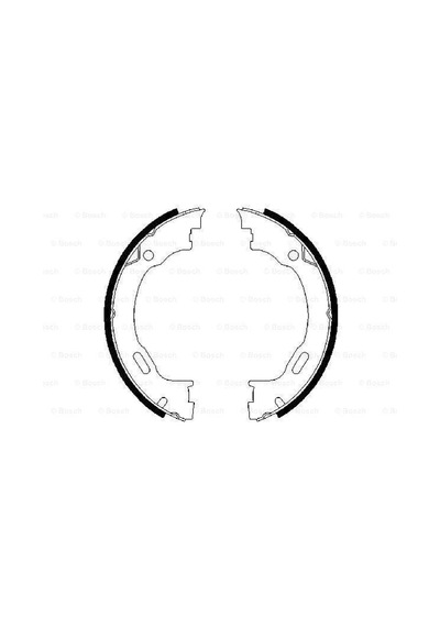 BOSCH 986487609 El Fren Balatası 184×31Mm W163 98-