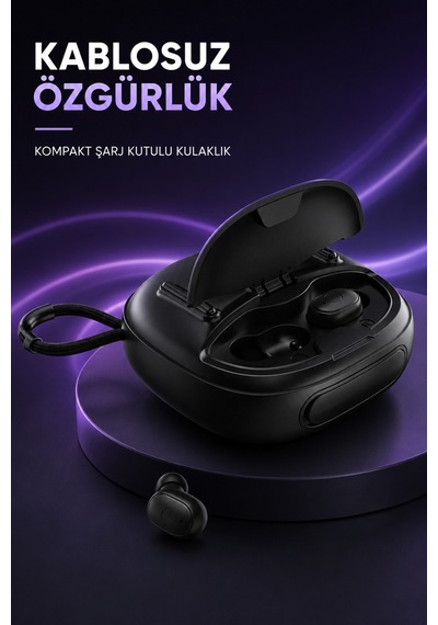 Bluetooth Kulaklıklı Taşınabilir Hoparlör 5w Usb Sd Aux Fm 1500 Mah Kablosuz Speaker Bluetooth V5.3