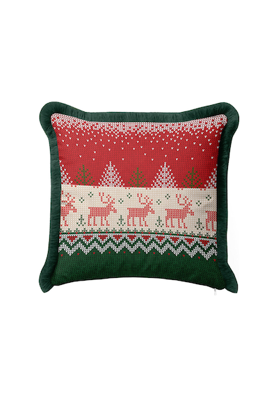 Nordik Geyikli Saçaklı Yastık Kılıfı - Kış Noel Temalı Retro Yeşil Kırmızı Püsküllü Kırlent Kılıfı Metalik Kanyon Avokado Nordik Geyikli Saçaklı Yastık Kılıfı - Kış Noel Temalı Retro Yeşil Kırmızı Püsküllü Kırlent Kılıfı Metalik Kanyon Avokado