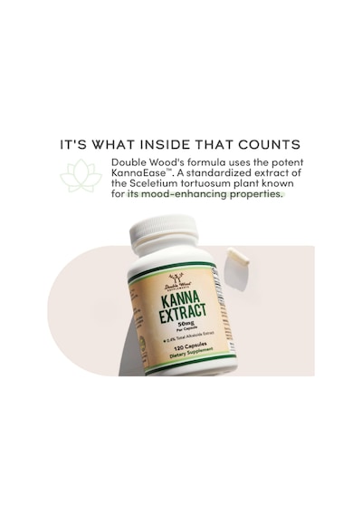 Double Wood Kanna Extract Sceletium Tortuosum - 50mg Per C...