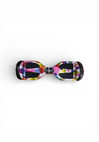 Elektrikli Kaykay Hoverboard Bluetooth Hoparlörlü 6.5 Inch Otomatik Akıllı Denge RS-S5 -Rainbow Mix
