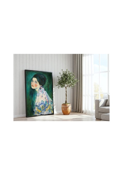 Klimt Bir Kadının Portresi Çerçevesiz Poster 30x42 Cm A3 Tablo Art Nouveau Duvar Dekoru