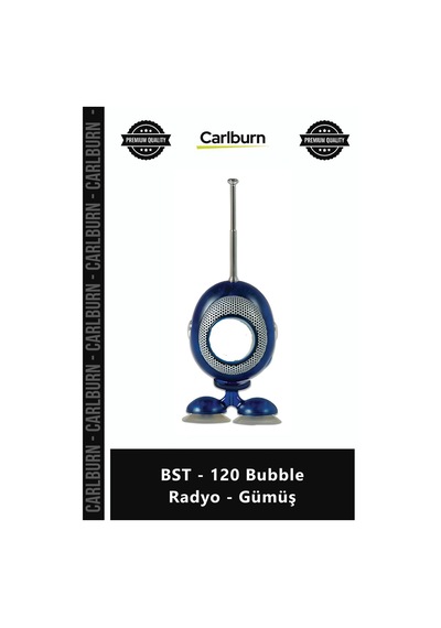 Özel Üretim Nostaljik Bluetooth Şarjlı Taşınabilir Retro Tasarım Bst 120 Bubble Radyo Gümüş