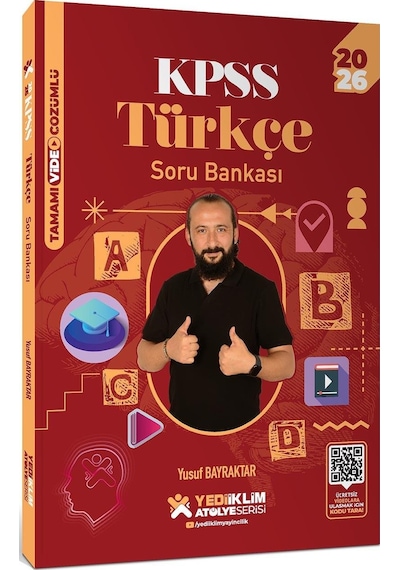 Yediiklim Yayınları 2026 Kpss Atölye Serisi Genel Yetenek Türkçe Tamamı Video Çözümlü Soru Bankası