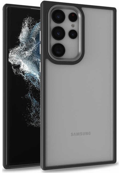 Galaxy S22 Ultra Uyumlu Zore Flora Kılıf-siyah Siyah