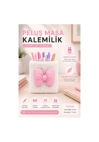 Masaüstü Peluş Kalemlik Organizer 1 Adet Pp-283 Renkli Masa Üstü Kalemlik Düzenleyici Plastik Ofis Büro Ev Çalışma Masası Açık Pembe Masaüstü Peluş Kalemlik Organizer 1 Adet Pp-283 Renkli Masa Üstü Kalemlik Düzenleyici Plastik Ofis Büro Ev Çalışma Masası Açık Pembe